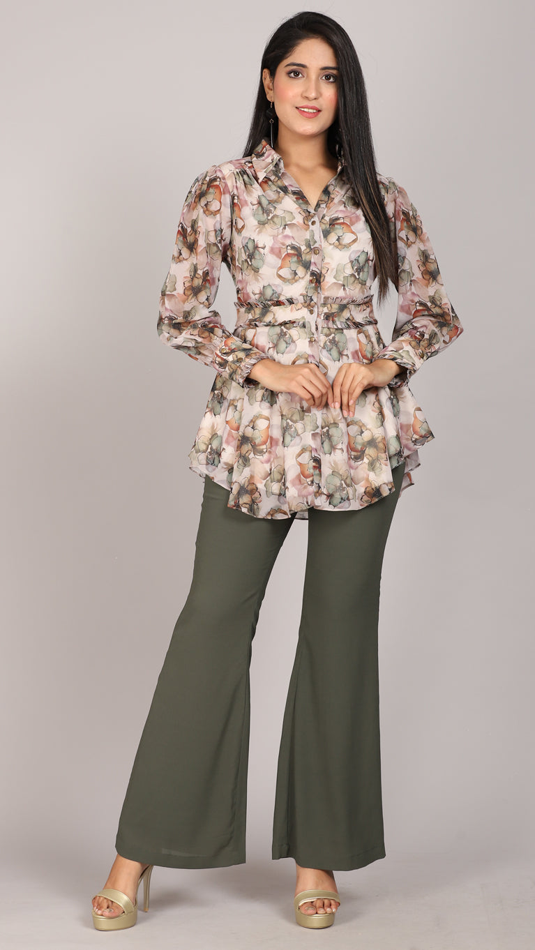 Gardenia Floral 2 piece pants Set – Paradigm the brand